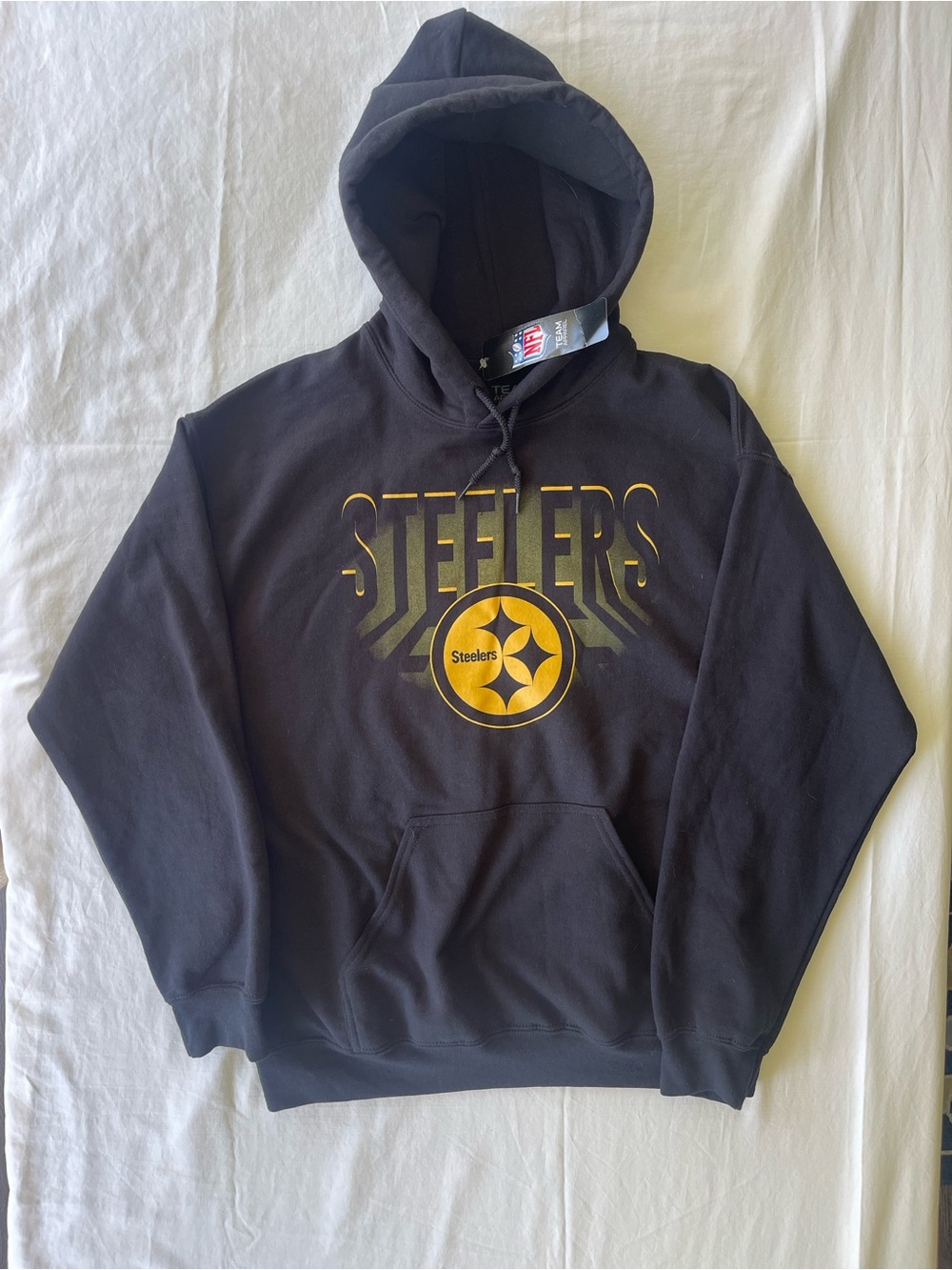 NFL Pittsburgh Steelers Black & Gold Crewneck Hoodie